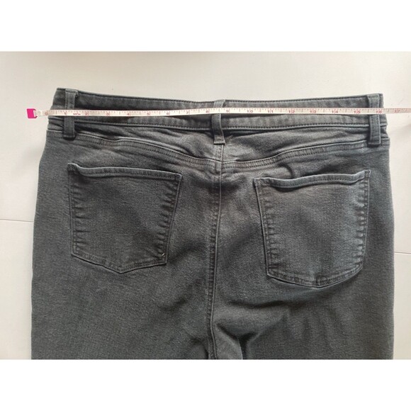 Talbot’s Slim Ankle Jeans Women’s 12P Black Stretch Good Condition Straight Leg - Picture 8 of 12